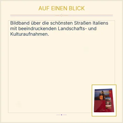 Traumstrassen Italien Bildband Südwest Verlag Reisebuch Fotografie