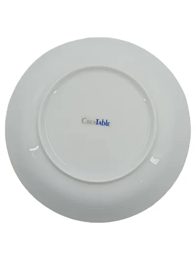 CreaTable Essteller Porzellan Weiß 21cm Speiseteller Flachteller