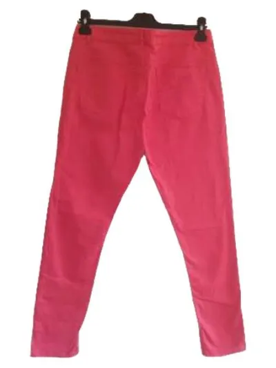 In Extenso Damen Skinny Jeans Gr. 42 Rot Stretch Casual