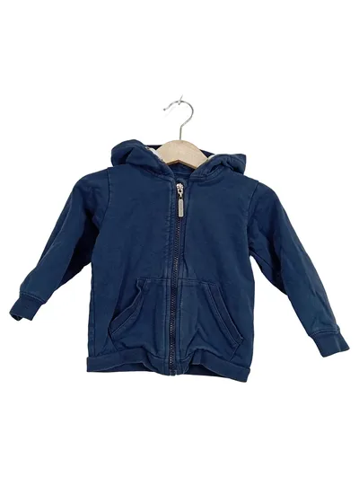 bellybutton Kinder Sweatjacke Kapuzenjacke Gr. 80 Blau Reißverschluss