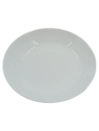 CreaTable Essteller Porzellan Weiß 21cm Teller minimalistisch
