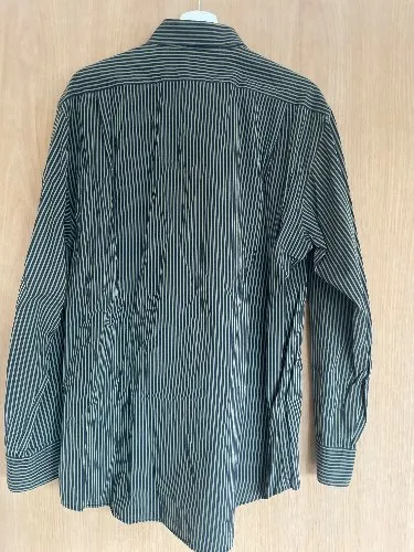 JOOP! Herren Business Hemd Langarm Gr. 43 Grau Gestreift