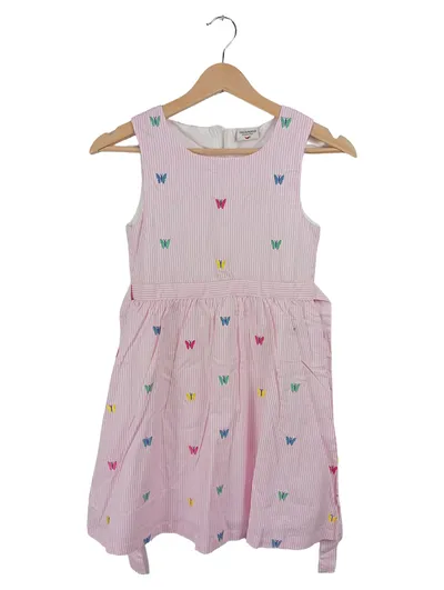 Salt & Pepper Mädchen Sommerkleid Gr. 134 Rosa Schmetterlinge Stickerei