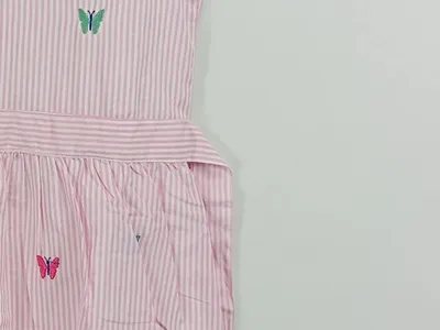 Salt & Pepper Mädchen Sommerkleid Gr. 134 Rosa Schmetterlinge Stickerei