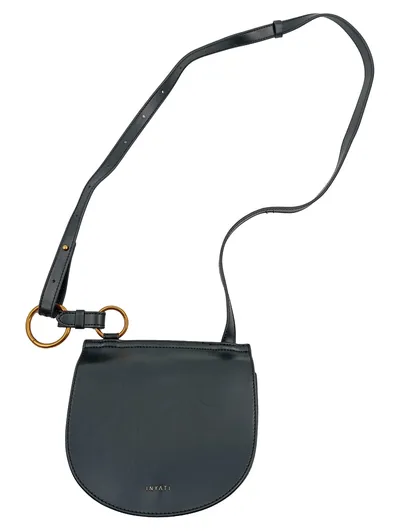 INYATI Umhängetasche Damen Crossbody Satteltasche Grün Gold Minibag