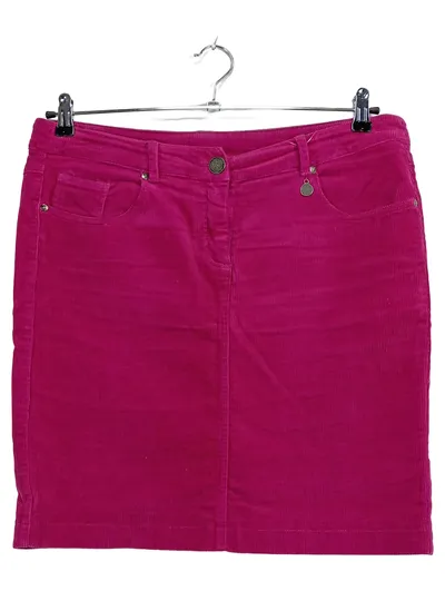 HV Society Cordrock Damen Gr. 40 Pink Cord Mini Baumwolle Casual