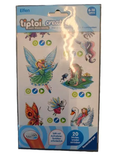 Ravensburger tiptoi create Stickerbuch Elfen ab 6 Jahre