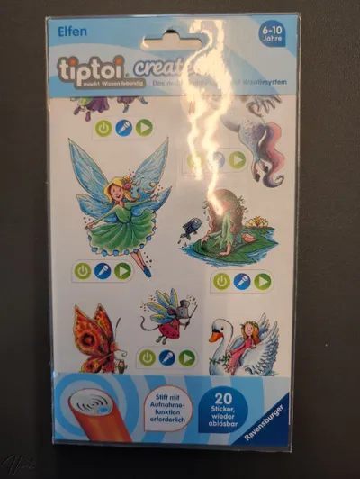 Ravensburger tiptoi create Stickerbuch Elfen ab 6 Jahre