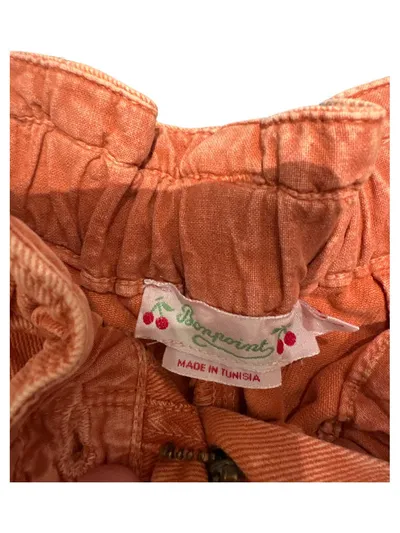 Bonpoint Kinder Shorts Mädchen 140/146 Orange Denim Jeans Sommer