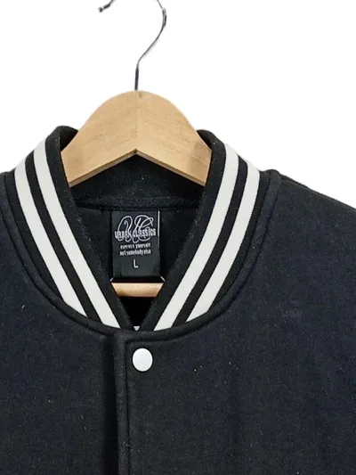 Urban Classics College Bomberjacke Herren Gr. L Schwarz Weiß Streetwear