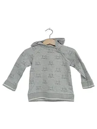 bellybutton Kinder Kapuzenpullover Gr. 80 Grau Hunde Motiv Organic Cotton 1