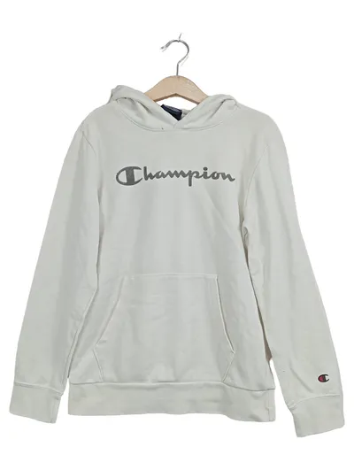 Champion Hoodie Kapuzenpullover Kinder Gr. 138-142 Weiß Sportlich