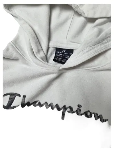 Champion Hoodie Kapuzenpullover Kinder Gr. 138-142 Weiß Sportlich