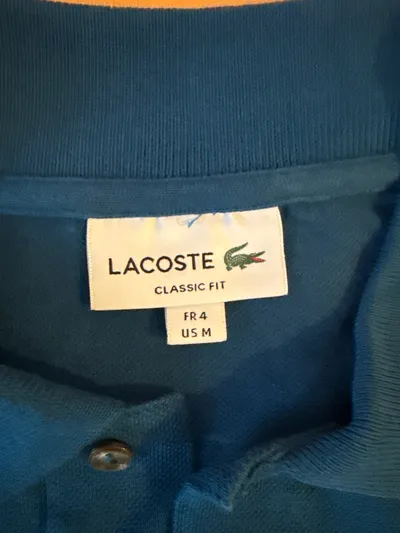 Lacoste Poloshirt Herren Classic Fit Gr. L Petrol Kurzarm Piqué