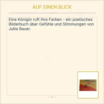 Die Königin der Farben Jutta Bauer Kinderbuch Beltz & Gelberg Bilderbuch