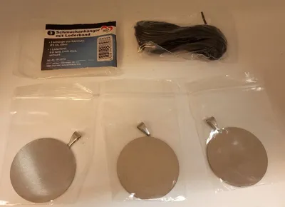 Ideen mit Herz Schmuckset 4 Teile Damen Silber Lederband Minimalistisch