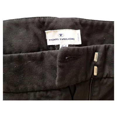Tom Tailor Stoffhose Damen Gr. 44 Schwarz Business Büro Polyester