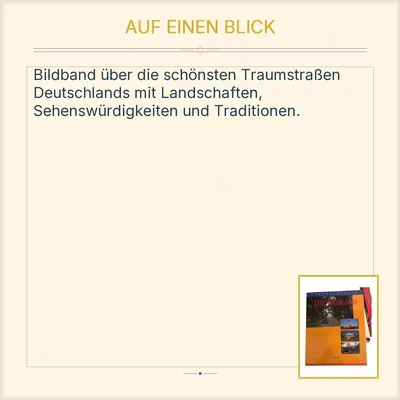 Südwest Verlag Traumstrassen Deutschland Bildband Reise Landschaft