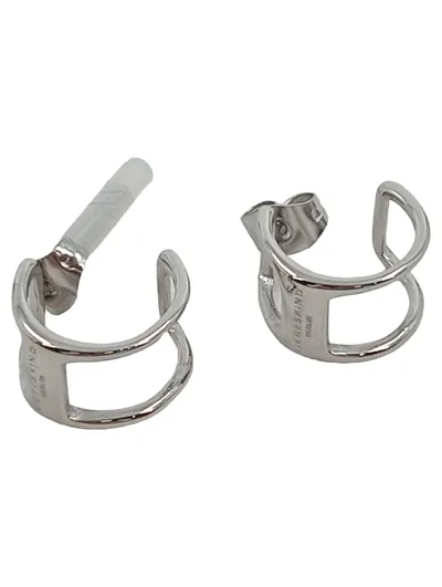 LIEBESKIND BERLIN Damen Ohrringe Creolen Silber Edelstahl Minimalistisch