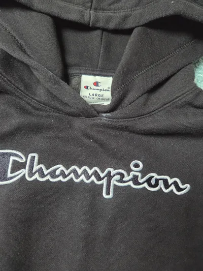 Champion Hoodie Kapuzenpullover Kinder Gr. 152 (11/12 J.) Schwarz