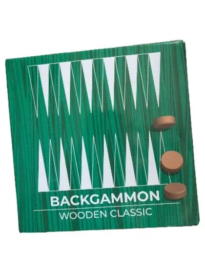 Tactic Games Backgammon Wooden Classic Holz Brettspiel
