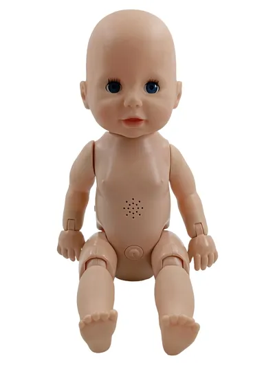 Zapf Creation Babypuppe Junge 41cm beweglich mit Sound blau Augen
