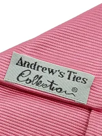Andrew's Ties Herren Krawatte Rosa Seide Klassisch Business Hochzeit 142cm 3