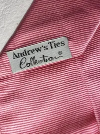 Andrew's Ties Herren Krawatte Rosa Seide Klassisch Business Hochzeit 142cm 5