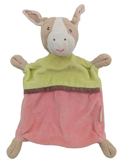 Beauty Baby Schmusetuch Pferd Kuscheltuch Kinder Polyester Mehrfarbig 22cm
