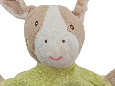 Beauty Baby Schmusetuch Pferd Kuscheltuch Kinder Polyester Mehrfarbig 22cm