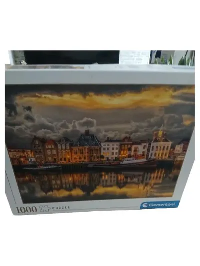 Clementoni Puzzle 1000 Teile Stadt Skyline Dämmerung Architektur Hafen