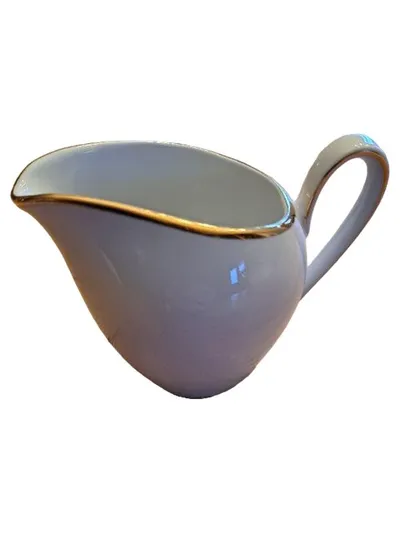 Bavaria Milchkännchen Porzellan Weiß Goldrand Klassisch Vintage
