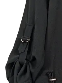 Blind Date Damen Blazer Schwarz Gr. 36/S Casual Raffung Zugband 3