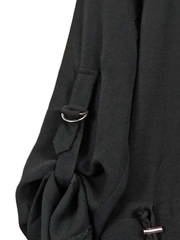 Blind Date Damen Blazer Schwarz Gr. 36/S Casual Raffung Zugband 3
