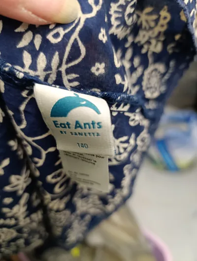 Eat Ants by Sanetta Sommerkleid Mädchen Gr. 140 Blau Blumenmuster