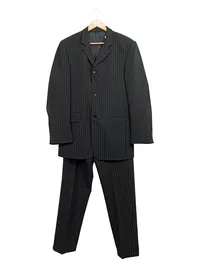 Aquila Herren Anzug Nadelstreifen Schwarz Gr. 98 Business Sakko Hose 1