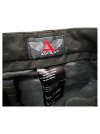 Aquila Herren Anzug Nadelstreifen Schwarz Gr. 98 Business Sakko Hose 3