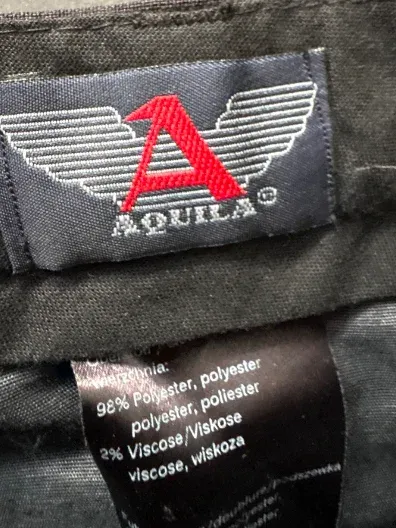 Aquila Herren Anzug Nadelstreifen Schwarz Gr. 98 Business Sakko Hose 5