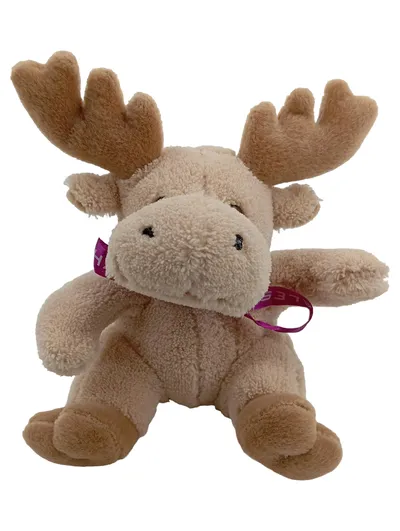 mbw Plüschtier Elch Kuscheltier Beige 13cm Stofftier Elch NEU