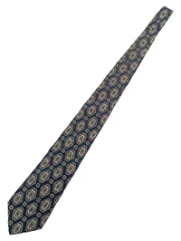 Atwardson Herren Krawatte Seide Blau Geometrisch Klassisch Business 138cm 1