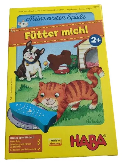HABA Meine ersten Spiele Fütter mich! Brettspiel ab 2 Jahre Holzspielzeug