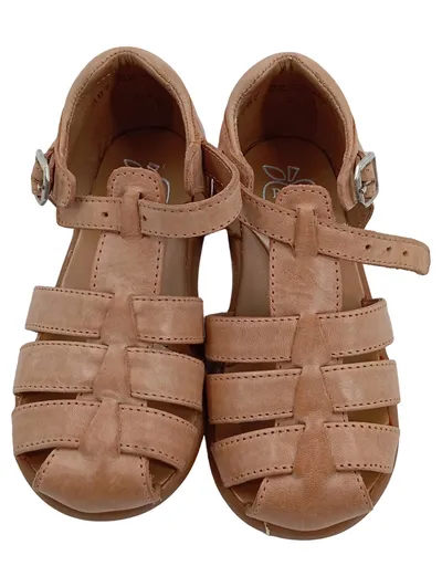 Pom d'Api Kinder Sandalen Mädchen Gr. 22 Leder Beige Klassisch