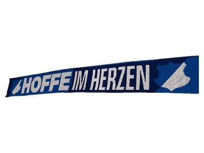 TSG 1899 Hoffenheim Fanschal Hoffe im Herzen Blau 140x17cm Fußball