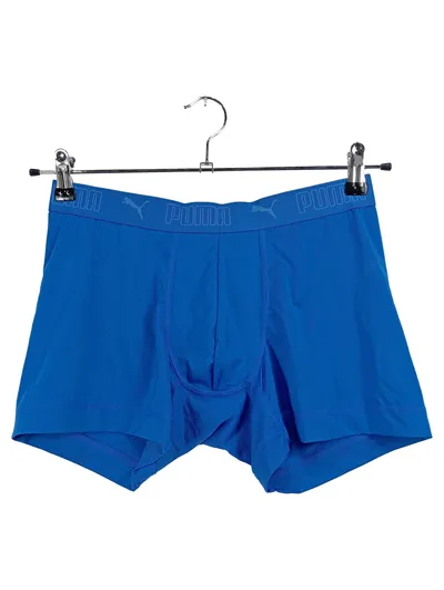 PUMA Herren Boxershorts Gr. L Blau Sportlich Unterwäsche