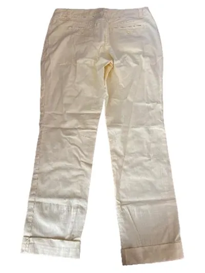 FLGNTLT Stoffhose Damen Gr. 38 Gelb Chino Casual Baumwolle