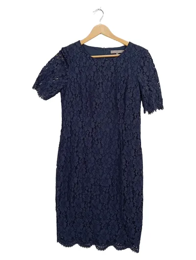 Christian Berg Selection Damen Spitzenkleid Gr. 36 Navy Blau Festlich Elegant