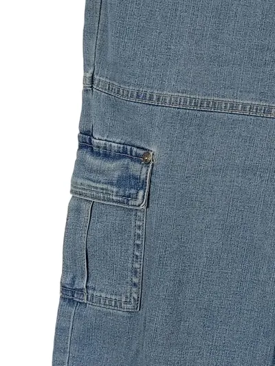 Alive Kinder Cargo Jeans Shorts Capri Hose Blau Gr. 164 Baumwolle