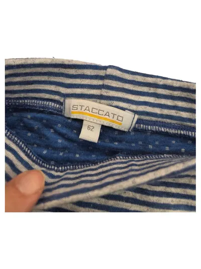 STACCATO Baby Hose Gr. 62 gestreift blau grau Junge Mädchen Leggings