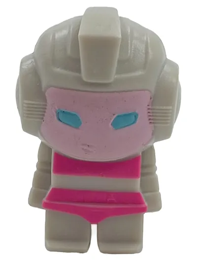 Hasbro Transformers Fan Figur Retro Mini Roboter Grau Pink