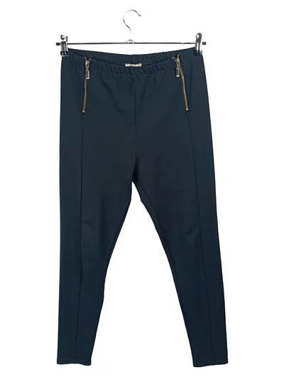 Papaya Weekend Damen Stoffhose Gr. 40 Petrol Reißverschluss Casual